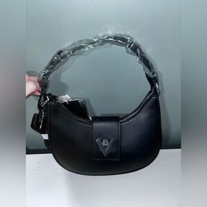 Valentino Orlandi Black Crescent Bag